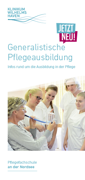 Titelseite Flyer "Generalistische Pflegeausbildung"